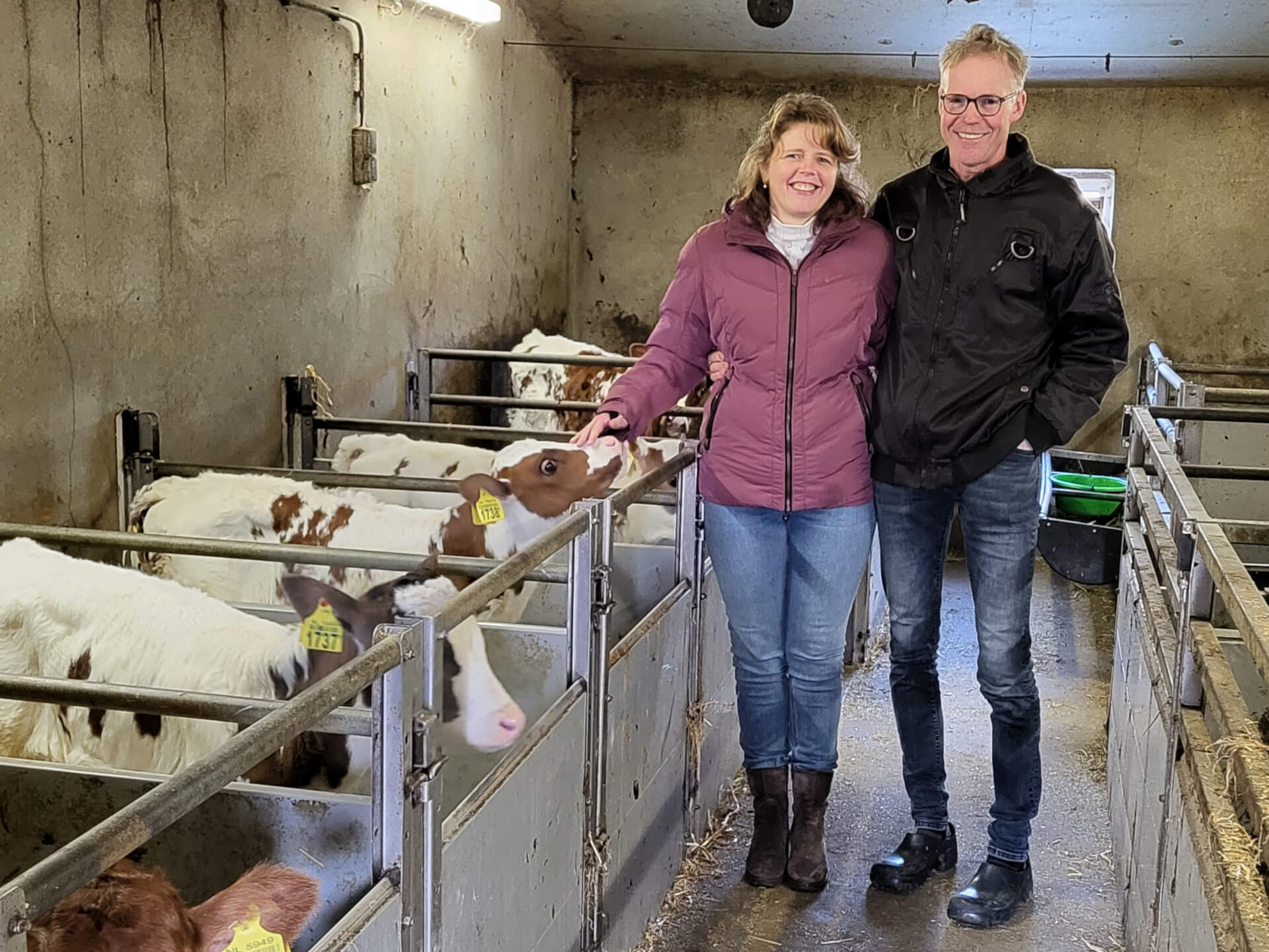 Melkveehouders Arjo en Mieke Joosten